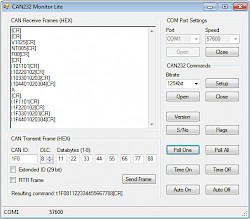 C# CAN232 Monitor Lite