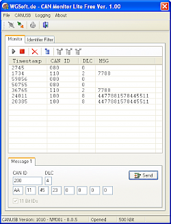 CAN Monitor Lite